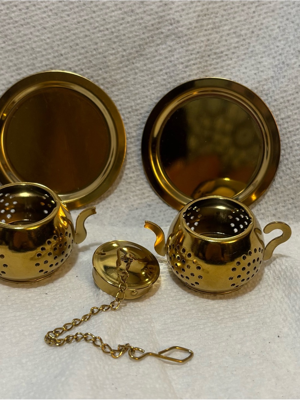 Gold Teapot Tea Infuser Set - Elegant Home Accents